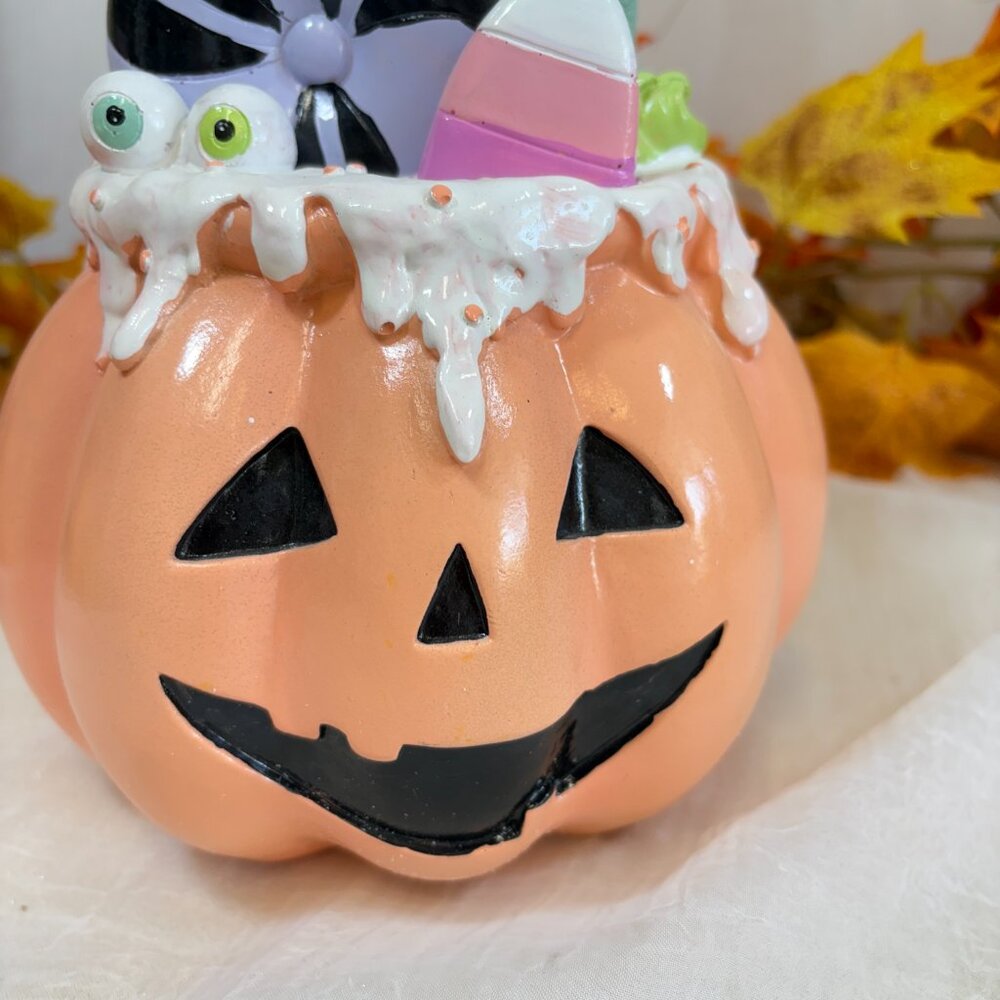 Jack-o-Lantern Figure Summerween Pastel Candy Ice Cream 9 inch Halloween NEW - Picture 5 of 6
